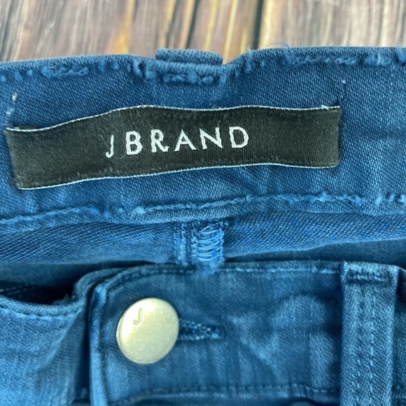 J Brand Blue Skinny Jeans With Large Eyelet Detail Down Rear Leg- Size 26 - Picture 6 of 10